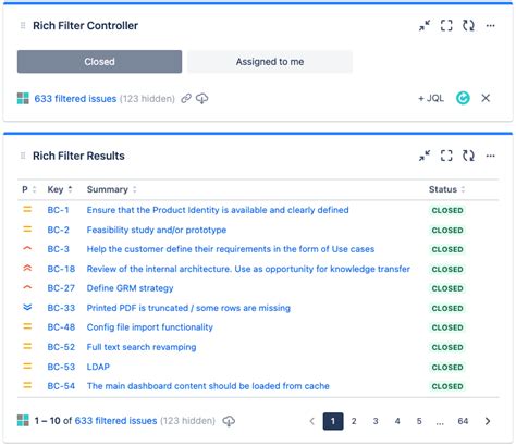 Build A Simple Interactive Jira Dashboard Rich Filters For Jira Dashboards Cloud Documentation