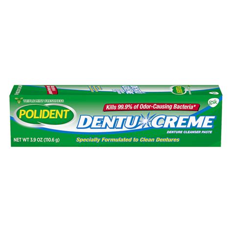 Save on Polident Dentu Creme Denture Toothpaste Triple Mint Order Online Delivery | Giant