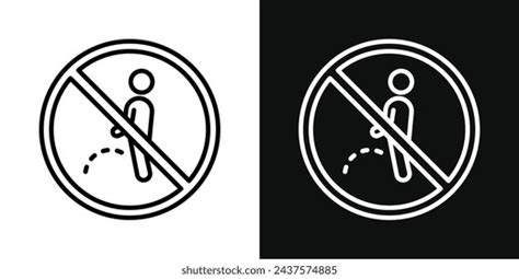 Do Not Litter Toilet Sign Icon Stock Vector Royalty Free