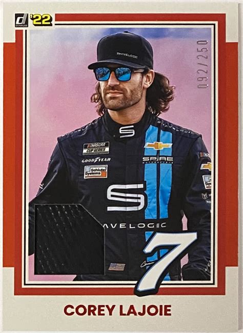 Corey LaJoie 2022 Panini Donruss Racing NASCAR Retro Numbered Card W