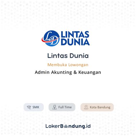 Loker Terbaru Di Lintas Dunia Karirglobal Id