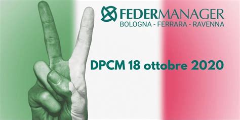 Il Dpcm Del Ottobre Federmanager Bologna