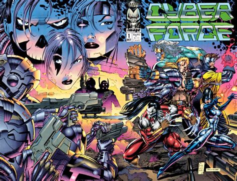 Cyber Force Vol 1 1 Wraparound Cover Art By Marc Silvestri And Scott