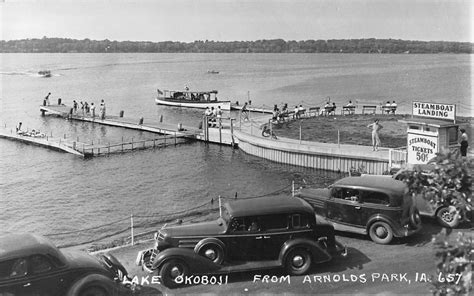 Lake Okoboji Arnolds Park Iowa Rppc Postcard Ebay In 2021 Arnolds