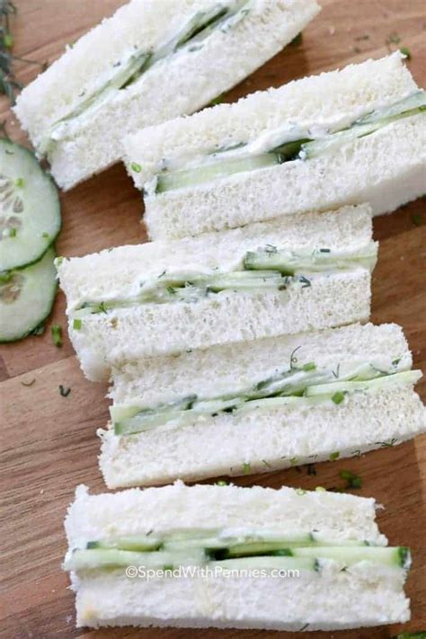 Cucumber Sandwiches Spend With Pennies