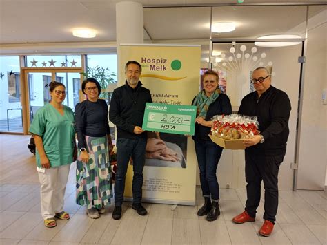 Spendenübergabe Verein Hospiz Melk Weihnachtsspende des Melker