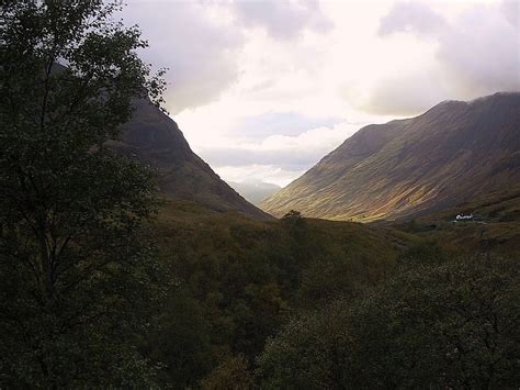 Scotland Glencoe Glencoe Hills Mountains Scotland Scenery Hd