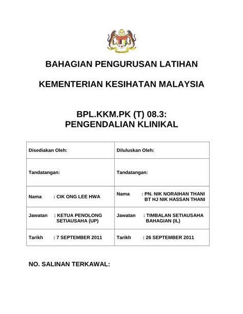 PDF BAHAGIAN PENGURUSAN LATIHAN KEMENTERIAN Latihan Moh Gov My