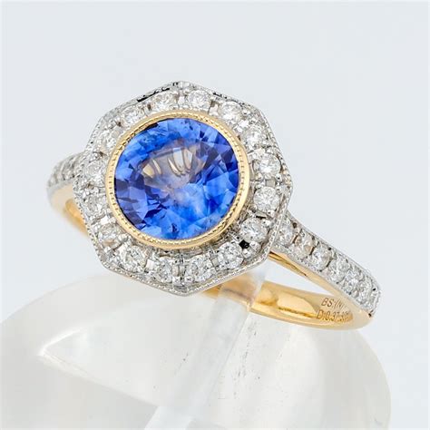 No Reserve Igi Certified Blue Sapphire Cts Diamond