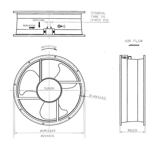 A2259 HBT TC A2259 HBT TC GN SUNON Ventilátor D254x89 230VAC 57565