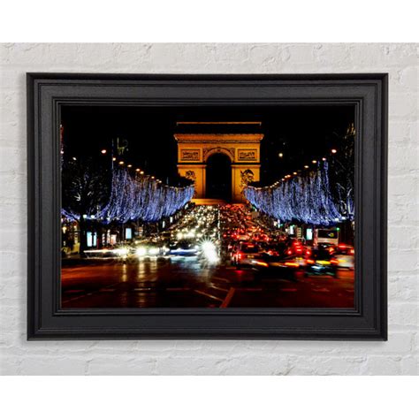 Ebern Designs Paris Arc De Triomphe Night Lights Einzelner