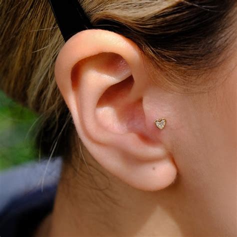 Tragus Piercing Heart