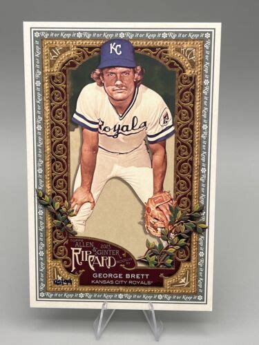 George Brett Topps Allen Ginter Oversized Box Topper Rip Card