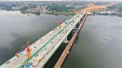 Visite Du Chantier Du Eme Pont D Abidjan Les Travaux De La Premi Re