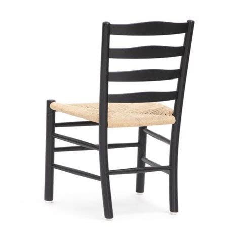 The Church Chair Set Of Six Black Lacquered Wood Dining Chairs By Kaare