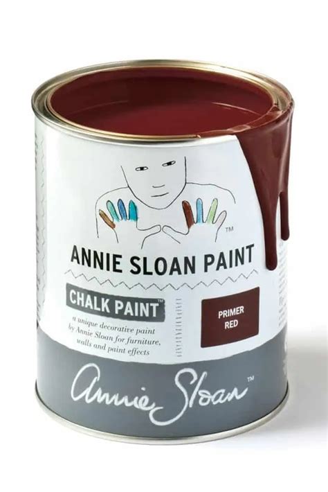 Primer Red Chalk Paint By Annie Sloan 1 Litre Pot Dovetails Vintage