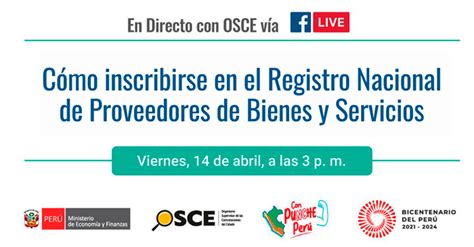 En Directo Con Osce C Mo Inscribirse En El Registro Nacional De