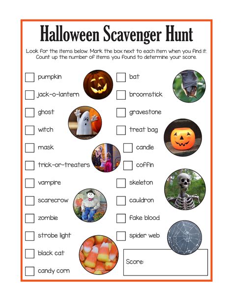 Halloween Scavenger Hunt - Gift of Curiosity