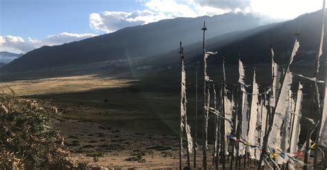 Bhutan Phobjikha valley prayer flags | Red Elephant Reps