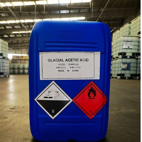 Transparent Glacial Acetic Acid For Industrial Packaging Size Kg