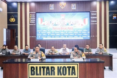 Polres Blitar Kota Gelar Rilis Akhir Tahun 2023 Sebagai Wujud