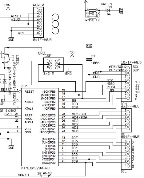 Arduino Uno R3の回路図とコネクタを見てみた 貯え 小道具 興味ない？