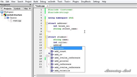 Lecture 41 Nested Structures And C Dot Operator C Youtube