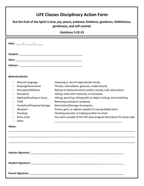 Free Printable Employee Write Up Form Templates Word Example