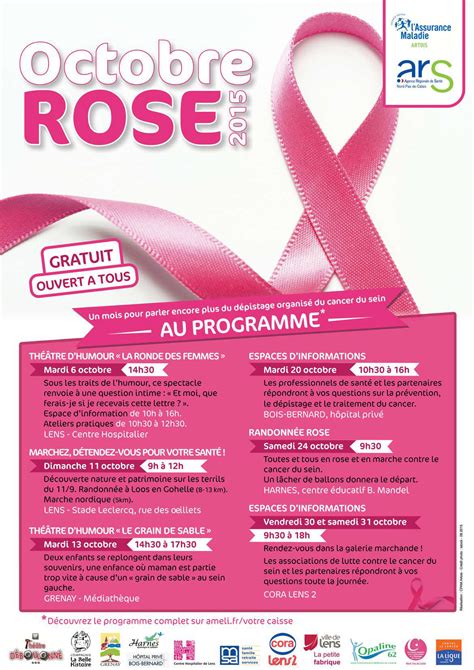 Octobre Rose Mois De Sensibilisation Au D Pistage Organis Du Cancer