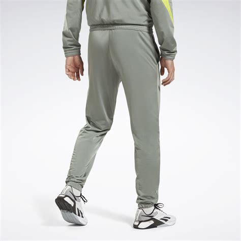 Reebok Identity Vector Knit Track Pants In Harmony Green Reebok