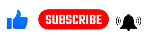 Youtube Like Subscribe And Bell Icon Png Image Pngmark