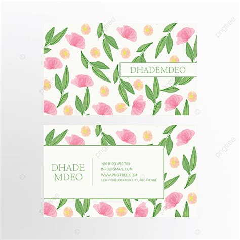 Colorful Watercolor Flower Card Template Download on Pngtree