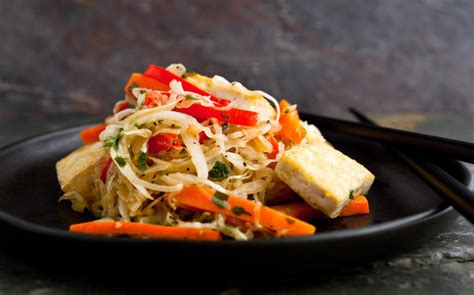 Stir Fried Tofu With Cabbage Carrots And Red Peppers Recipe Nyt Cooking