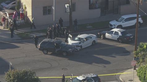 Another police chase ends in a crash near South Los Angeles | FOX 11 ...