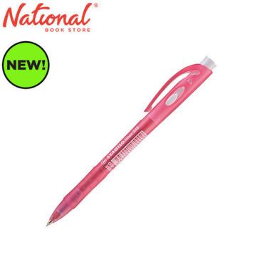 STABILO LINER RETRACTABLE BALLPOINT PEN RED 0 38MM 34840 BALLPEN