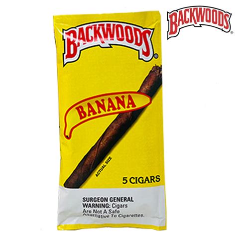 Backwoods Banana Cigars Pack Of 5 The Three Five