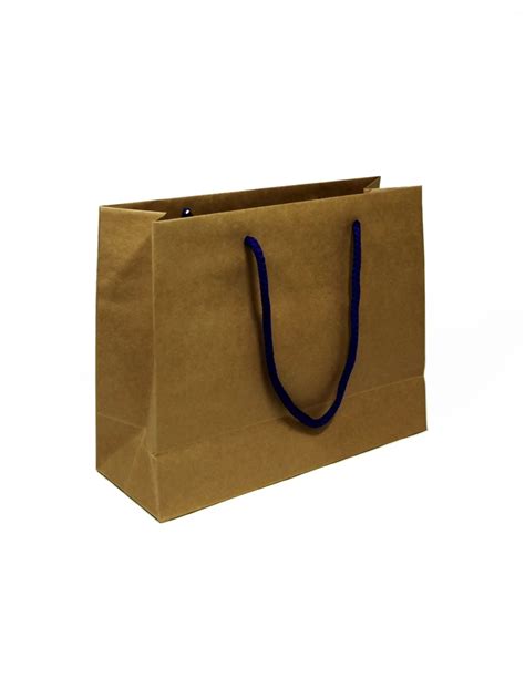 60 Sacs Boutique De Luxe Kraft 28 10 X 22 Cm Couleur Des Cordelettes