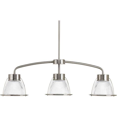 Progress Lighting Prismatic Glass Collection Light Brushed Nickel Led