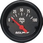 Chevy Parts Instrument Gauges Auto Meter Z Series 2 1 16 Oil