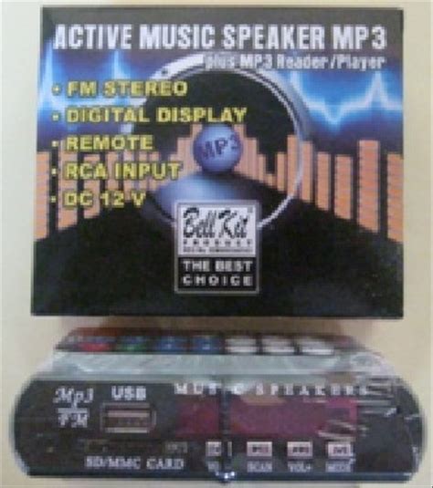 Jual Gsx Kit Aktif Music Speaker Mp Usb Fm Stereo Player Ampli