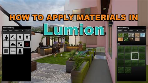 How To Apply Material Textures In Lumion Youtube