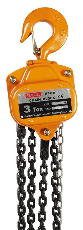 Alloy Steel 3 T 3 Ton Manual Chain Block Standard Construction