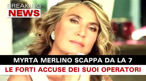 Myrta Merlino Scappa Da La 7 Le Accuse Degli Operatori Breaking