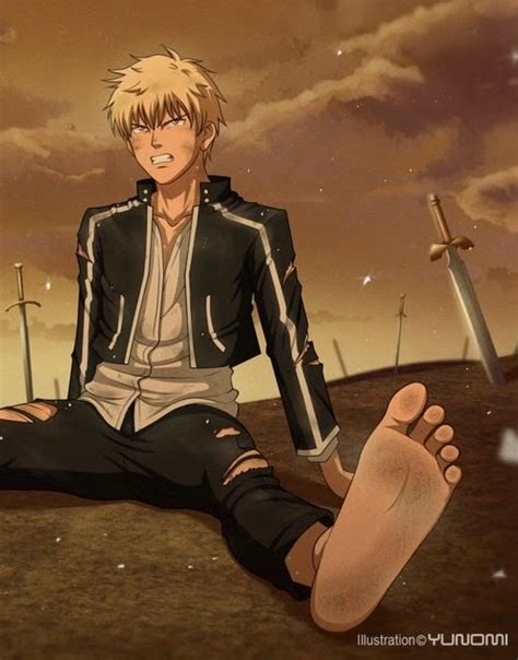 Anime Boy Feet On Twitter Gilgamesh Needs His Post Battle Dirty