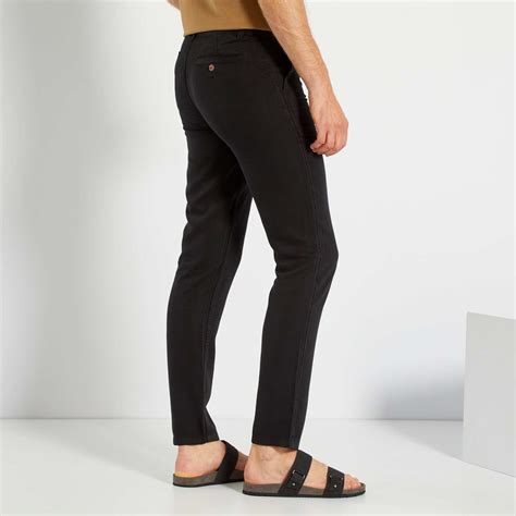 Pantalón chino skinny de lyocell Hombre talla S XXL KAKI Kiabi 12 00