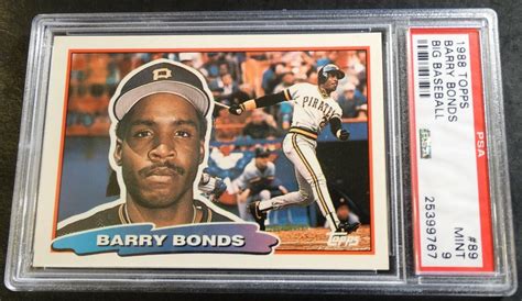 Barry Bonds Topps Big Baseball Psa Centered Pop Ebay