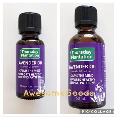 Jual Thursday Plantation Lavender Oil 25 50 Ml Shopee Indonesia