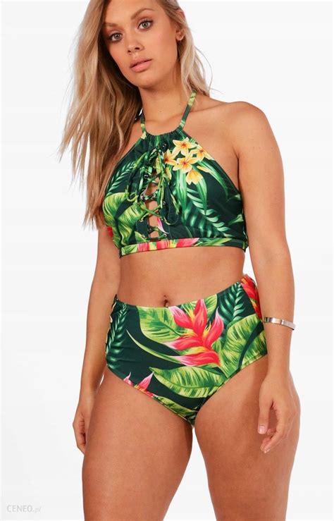 Boohoo Plus Góra Od Bikini Wzór CT5 NE7 46 Ceny i opinie Ceneo pl