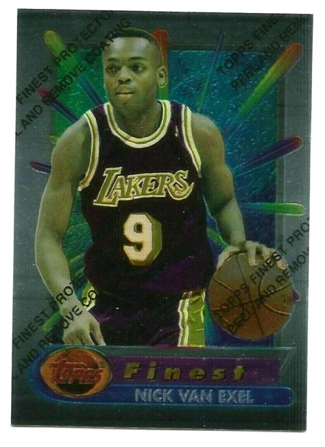 Nick Van Exel Topps Finest Card Unpeeled Ebay