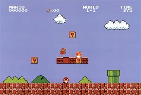 Super Mario Bros. - Level 1-1 Poster (36 x 24) - Walmart.com